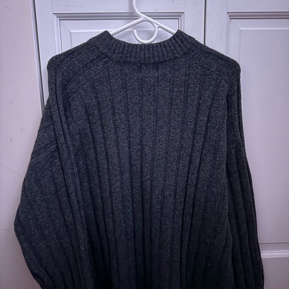 H&M Dark Charcoal Gray Crewneck Sweater